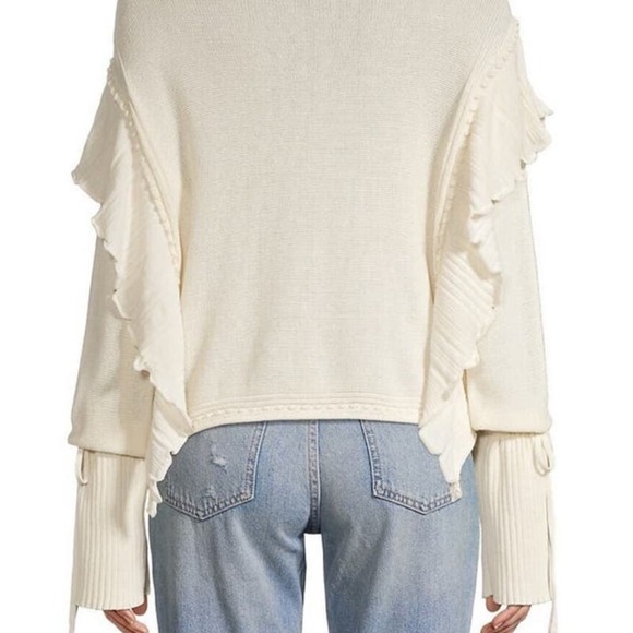 Rebecca Taylor Pointelle Quilt Pullover Size XS - Picture 2 of 9